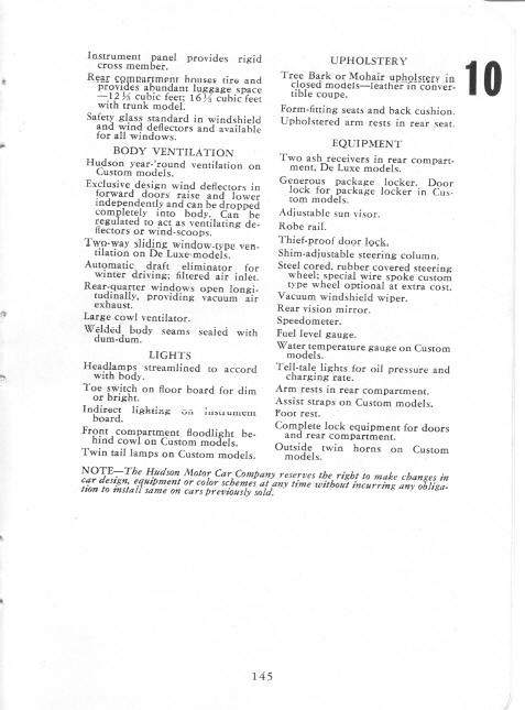 1936 Hudson How, What, Why Brochure Page 138